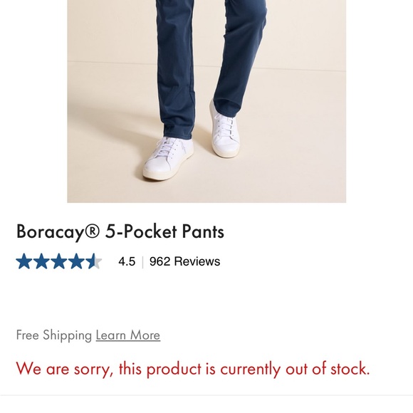 Tommy Bahama Men's Borocay 5 pocket pants 33x34 - Picture 6 of 6